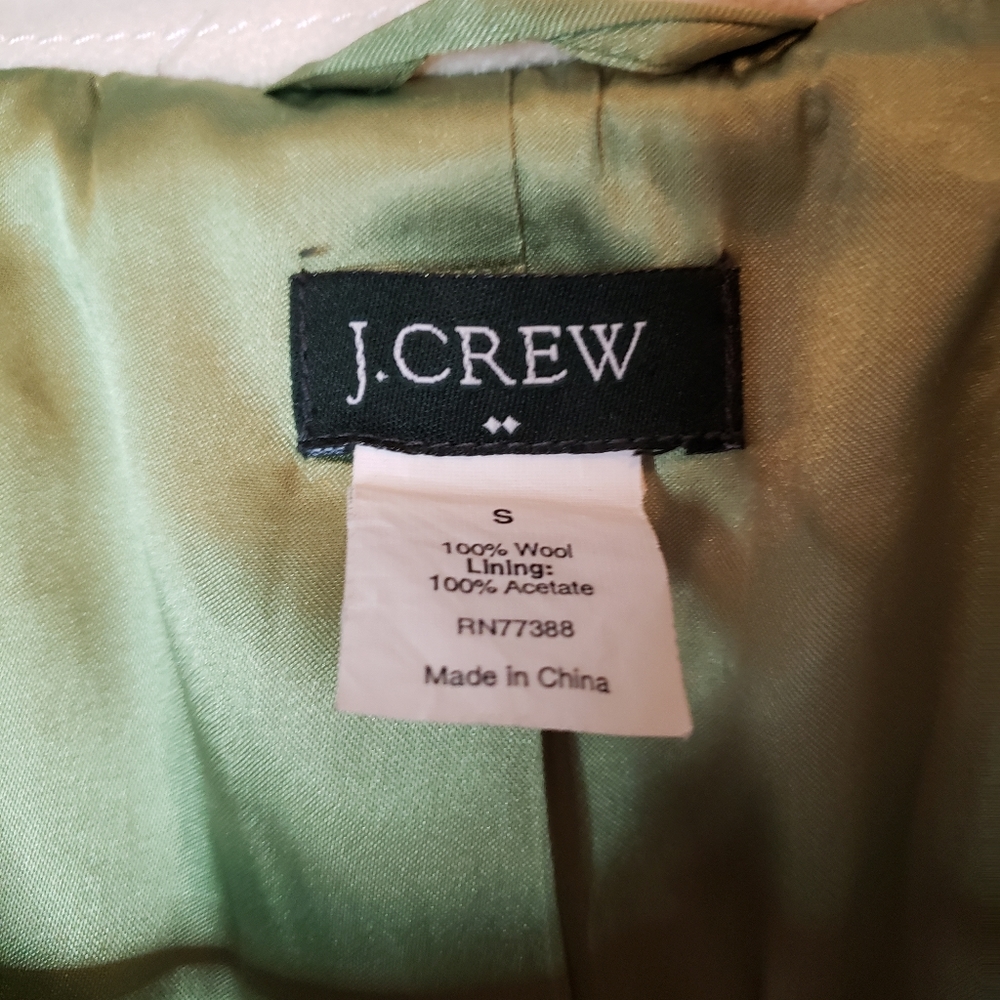 J. Crew cream colored wool pea coat size small - Picture 5 of 16